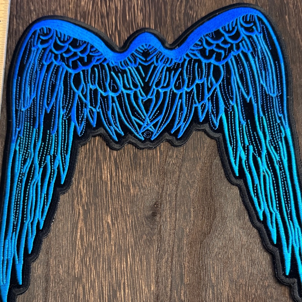 Patch Blue And Black Angel Wings Patch - image 2